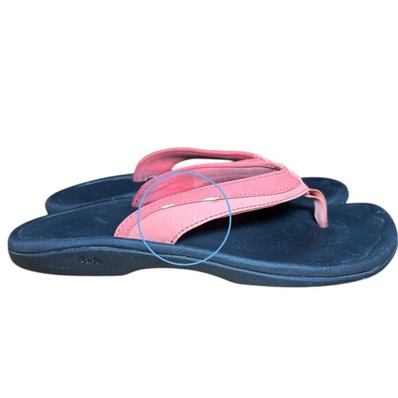 Olu Kai | Ohana Flip-Flops | Coral | W8 - Picture 2 of 4